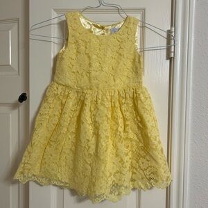 Yellow lace dress. Childrens place . Size 4t. Perfect for Easter or spring!